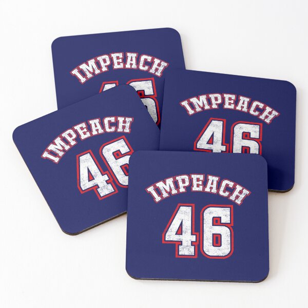 Item preview, Impeach 46 Anti President Biden Distressed Typography  designed and sold by niftee.