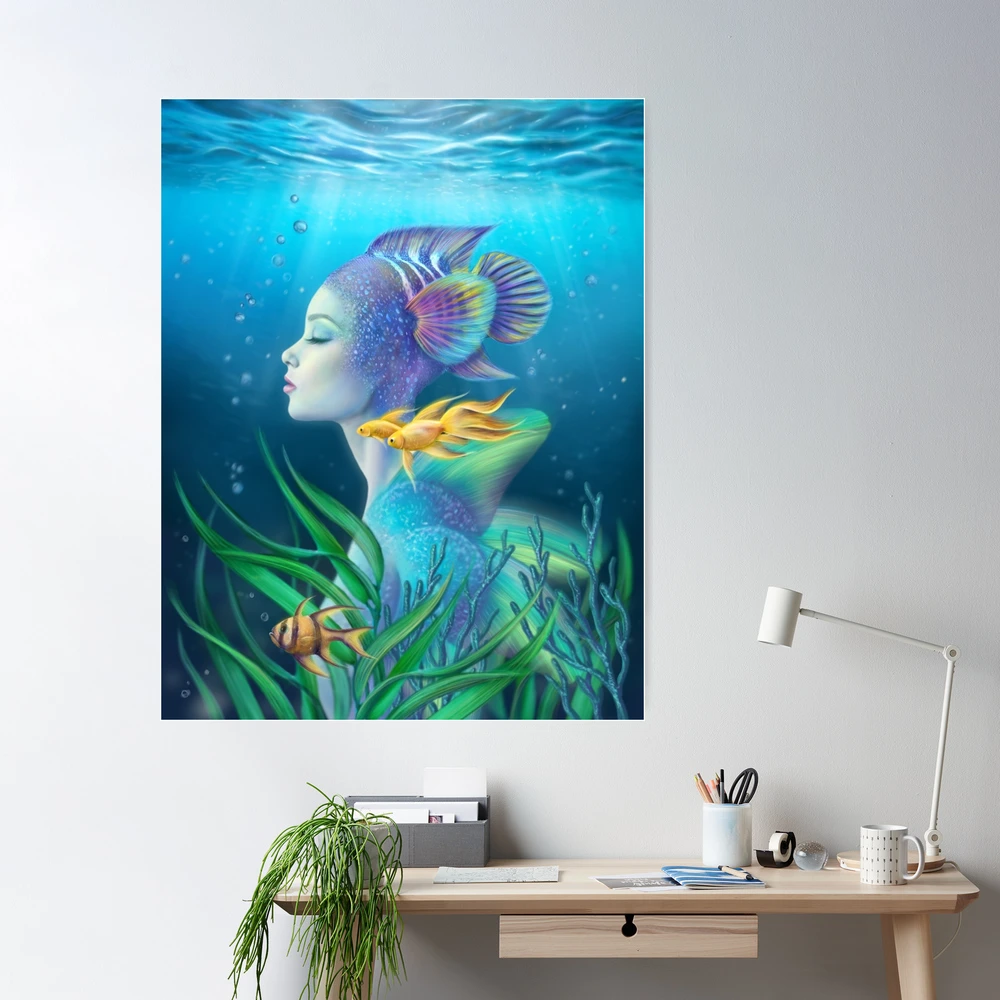 Poster Digital Fish Painting Wall Poster sl1560 (13x19 Inches, Matte Paper,  Multicolor) Fine Art Print - Art & Paintings posters in India - Buy art,  film, design, movie, music, nature and educational