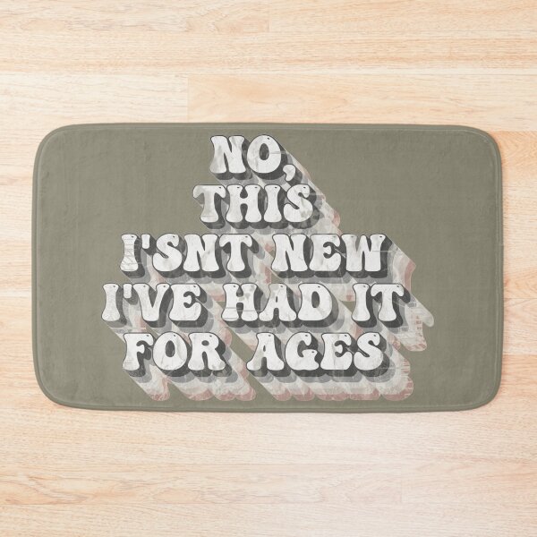 Item preview, Vintage Distressed Look No, This Isn't New, I've Had It For Ages White Lie New Item Slogan For Shopaholics designed and sold by TrulyEpoque.