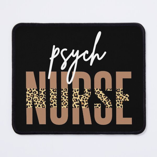 Item preview, Psych nurse Psychiatric nurse Cheetah leopard print | Mental Health Nurse | Gift for mental health Nurse and psych nurses designed and sold by Violet Treasures.