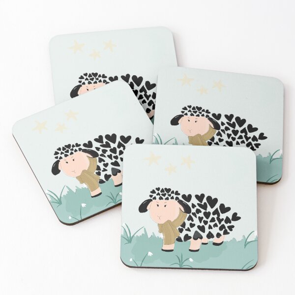 Item preview, Black sheep in the meadow designed and sold by Kreajuut.