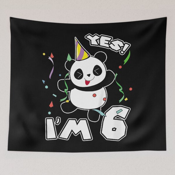 Item preview, 6th Birthday Panda Yes I'm 6 Panda Costume Idea designed and sold by JasonAOrra.