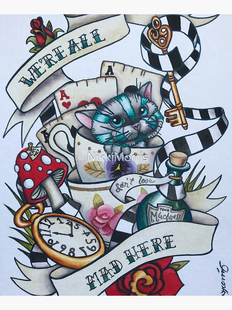 Disney Alice In Wonderland With Cheshire Cat 30*40CM(Canvas) Full