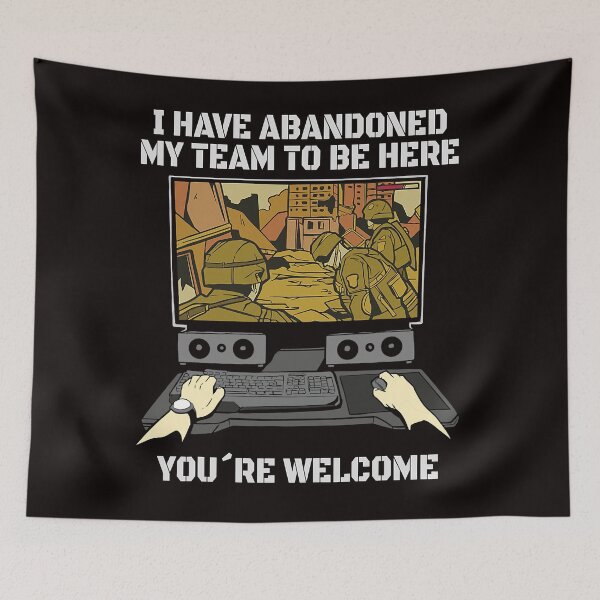 Item preview, Abandoned My Team Video Game Gamer Man Gaming Men designed and sold by JasonAOrra.