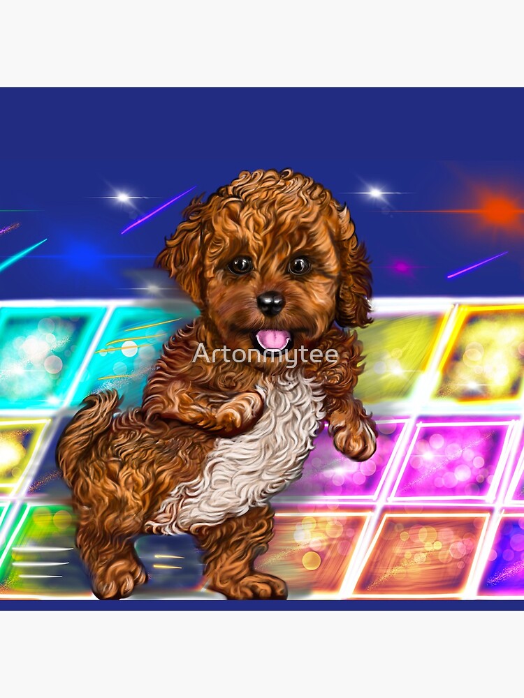 "Cavapoo Cavoodle Welpen lachen und Disco tanzen - süßer Cavalier King ...
