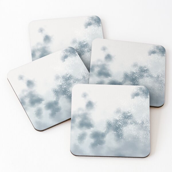 Item preview, Modern Abstract Cloud Pattern in Shades of Dusty Blue designed and sold by kasamor.