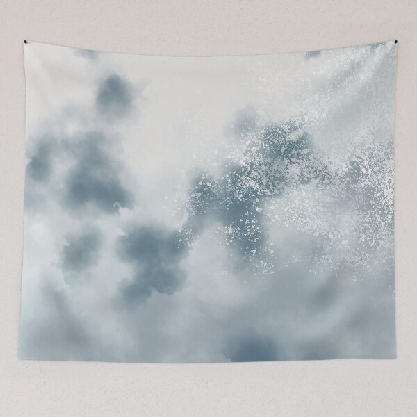 Item preview, Modern Abstract Cloud Pattern in Shades of Dusty Blue designed and sold by kasamor.