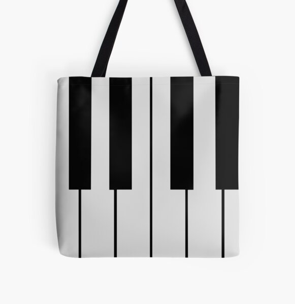 Piano Music Note Watercolor Tote Bag - 84Hoods© Personalized Shoes, Shirts  & More