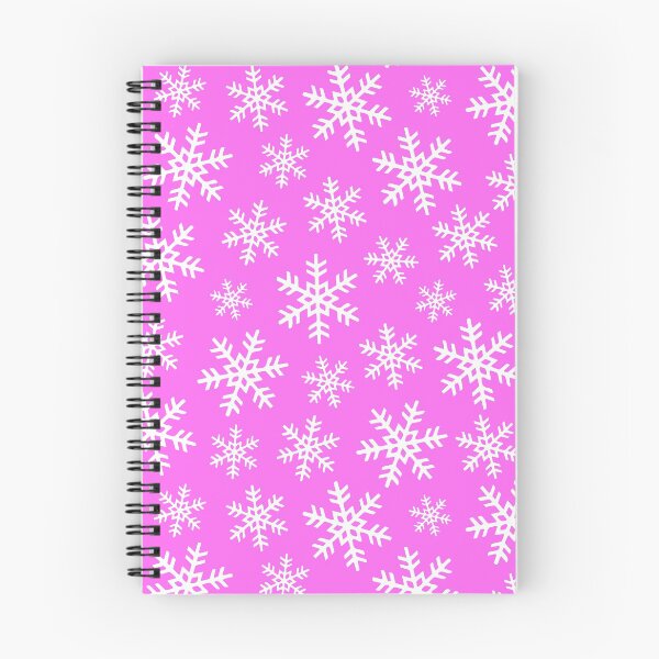 Item preview, Christmas Winter Snowflakes Pattern On Contemporary Holiday Pink designed and sold by DEC02.