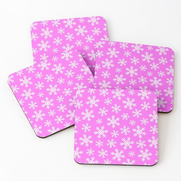 Item preview, Christmas Winter Snowflakes Pattern On Contemporary Holiday Pink designed and sold by DEC02.