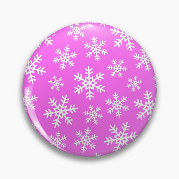 Item preview, Christmas Winter Snowflakes Pattern On Contemporary Holiday Pink designed and sold by DEC02.