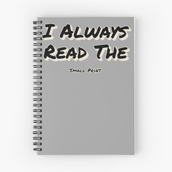 Item preview, I Always Read The Small Print White Lie Lazy Slogan designed and sold by TrulyEpoque.