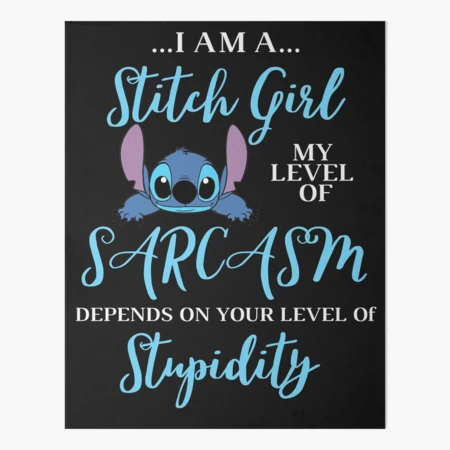 I'm A Stitch Girl Art Board Print for Sale by etoog