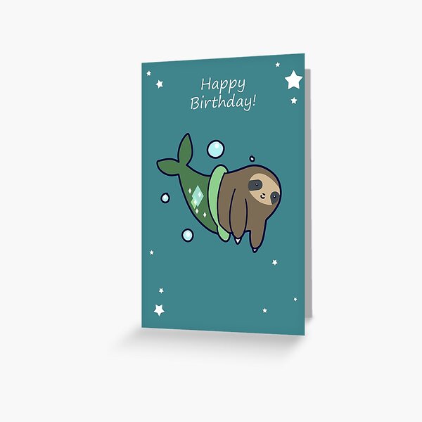 Holiday Sloth Greeting Card  Christmas Greeting Card  Sloth Card  Best Christmas Cards  Gifts for Women  Cute Animals