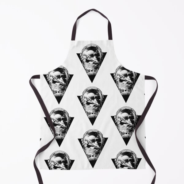 Item preview, Space helmet (monochromatic illustration on white) designed and sold by Anicatattoos.