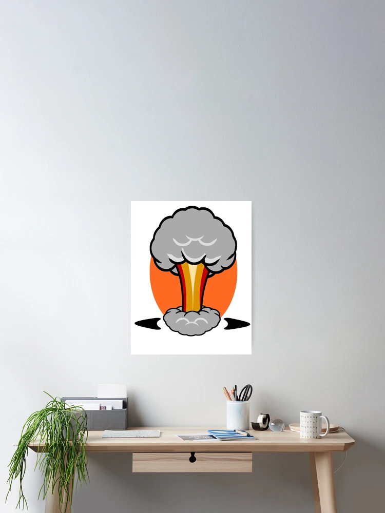 Aperçu 2 sur 3. Poster avec l'œuvre Boom créée et vendue par RGIllustrations.