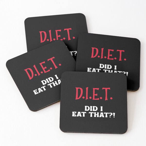 Item preview, D.I.E.T. Did I Eat That?! Hilarious Diet Theme designed and sold by LeftFieldFunny.