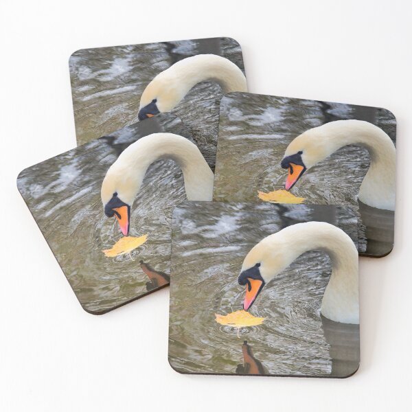 Item preview, Mute Swan with Autumn Leaf designed and sold by Dorset Girl.