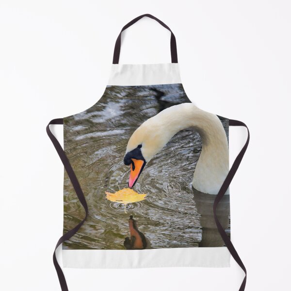 Item preview, Mute Swan with Autumn Leaf designed and sold by Dorset Girl.