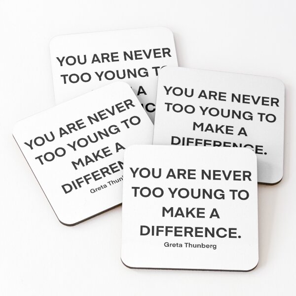 Item preview, You are never too young - Greta Thunberg designed and sold by ShadesOfFemme.