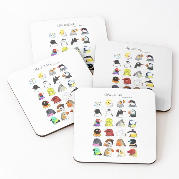 Item preview, Birds Collection - version with letters in black designed and sold by julianamotzko.
