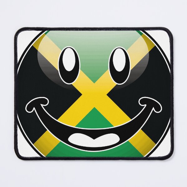 Item preview, Jamaica Happy Face Smiley Emoji Button designed and sold by IdentiTee Studios.