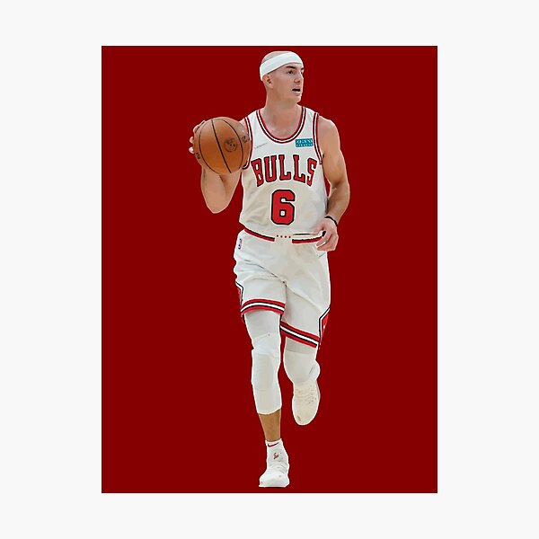 Alex Caruso - Chicago Bulls Jersey Basketball Art Board Print for Sale by  sportsign
