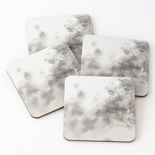 Item preview, Abstract Cloud Pattern in Black and Beige Tones designed and sold by kasamor.