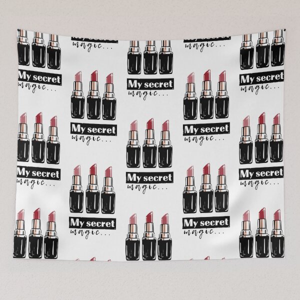 Aperçu de l'œuvre Illustration de mode glamour avec rouge à lèvres | Ma magie secrète... créée et vendue par AnnaRuz.