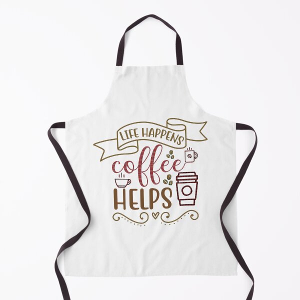 Item preview, Life Happens Coffee Helps - Trendy Coffee Is a Hug In a Mug Quote For Coffee Lovers and Coffee Addicts designed and sold by Prince - Bestseller ★★★★★.