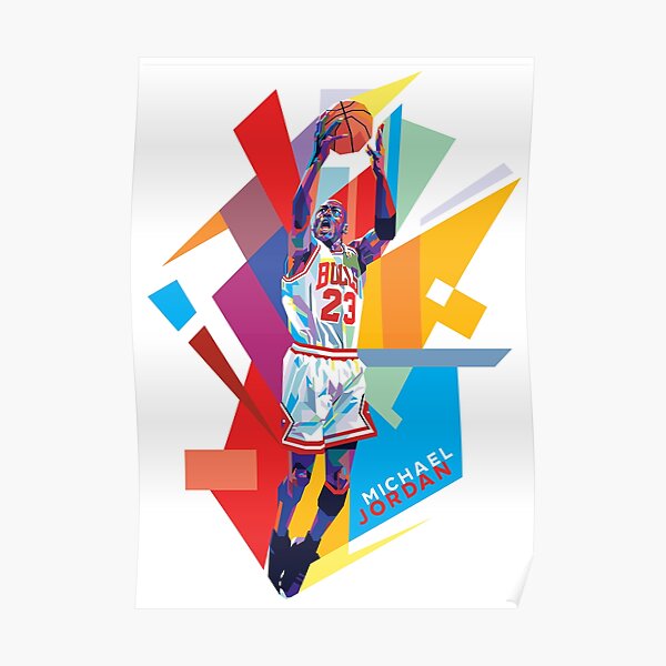 Michael Jordan Pop-Art WPAP #1 Poster