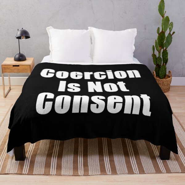 Item preview, Coercion Is Not Consent Freedom Anti Segregation Patriotic Vaccine Mandate designed and sold by Jason Gilbert.