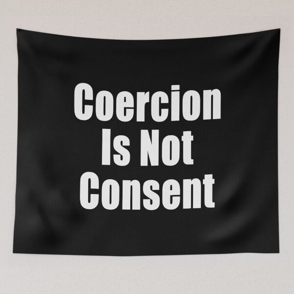 Item preview, Coercion Is Not Consent Freedom Anti Segregation Patriotic Vaccine Mandate designed and sold by Jason Gilbert.