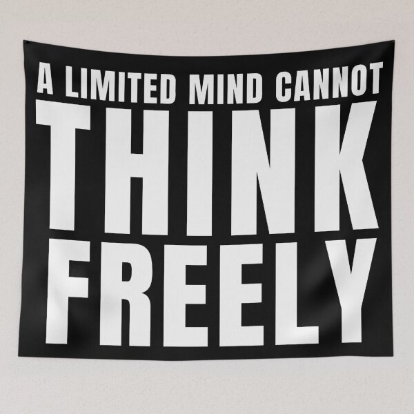 Item preview, a limited mind cannot think freely designed and sold by KingsManKind.