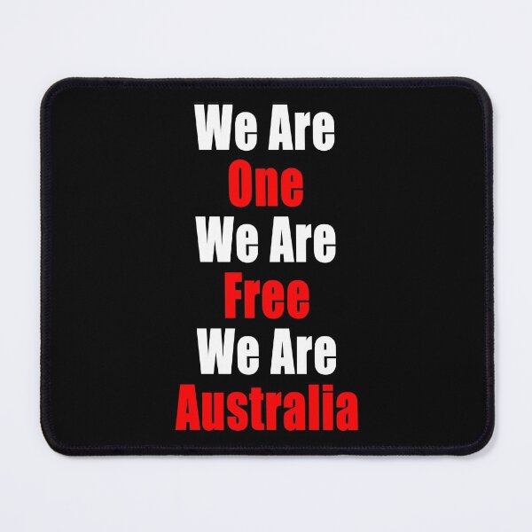 Item preview, We Are One We Are Free We Are Australia Anti Segregation Patriotic Vaccine Mandate designed and sold by Jason Gilbert.