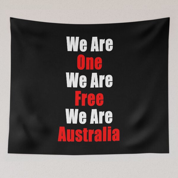 Item preview, We Are One We Are Free We Are Australia Anti Segregation Patriotic Vaccine Mandate designed and sold by Jason Gilbert.