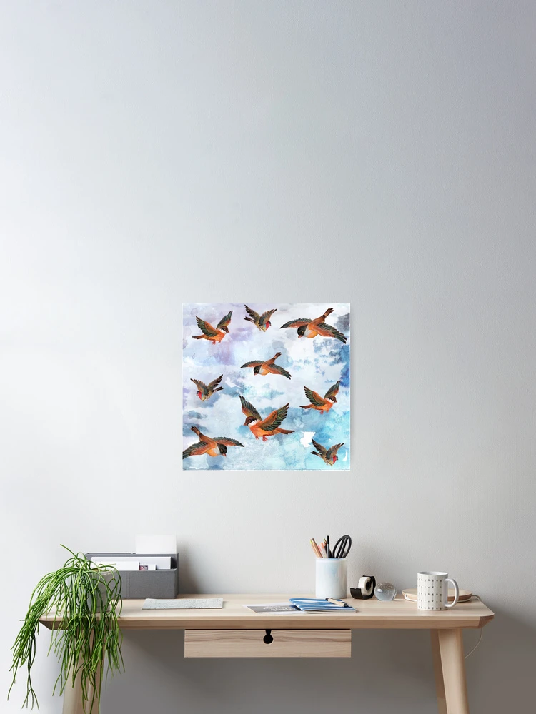 Thumbnail 2 of 3, Poster, Sparrows designed and sold by DimDom.