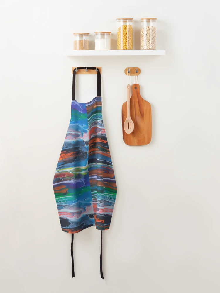 Thumbnail 4 of 6, Apron, rain designed and sold by InfinitePathArt.