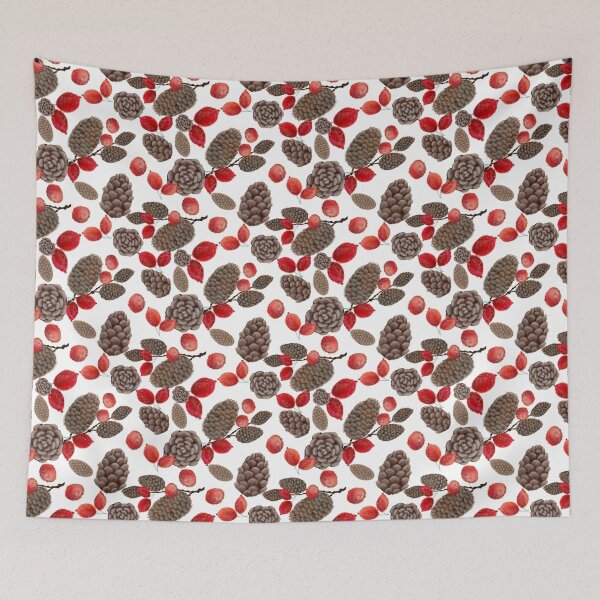 Item preview, Autumn Red Berry x Pinecone designed and sold by IcyArtShop.