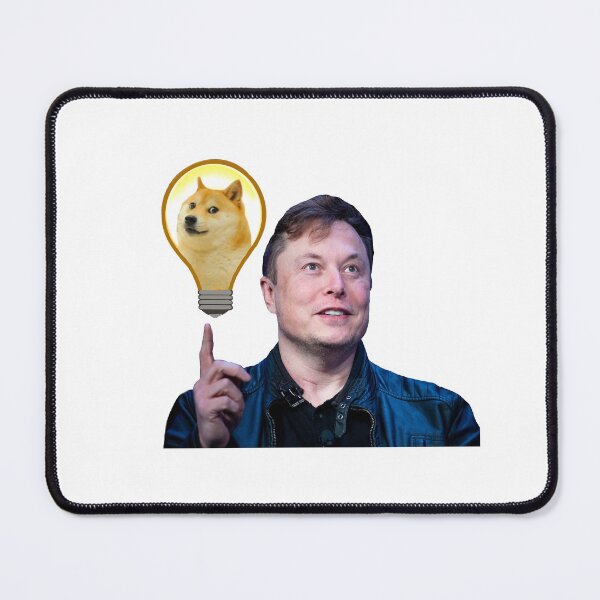 Item preview, Elon Musk and Doge designed and sold by ShadesOfFemme.