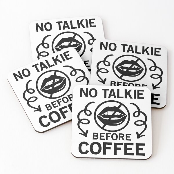 Item preview, No Talkie Before Coffee - Trendy Coffee Is a Hug In a Mug Quote For Coffee Lovers and Coffee Addicts designed and sold by Prince - Bestseller ★★★★★.