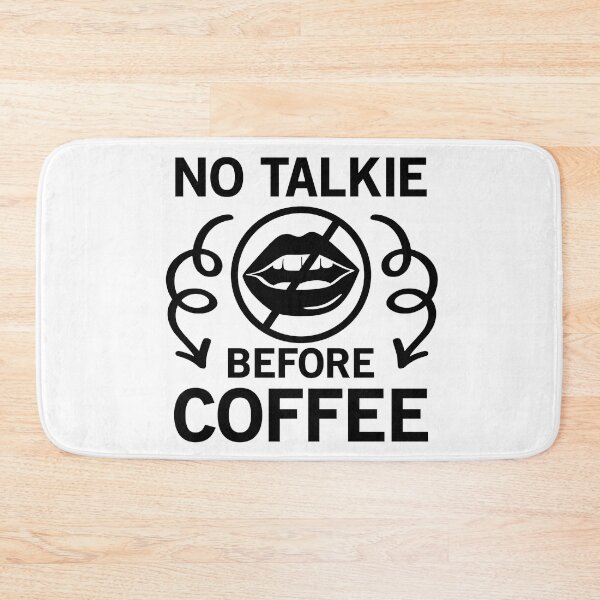 Item preview, No Talkie Before Coffee - Trendy Coffee Is a Hug In a Mug Quote For Coffee Lovers and Coffee Addicts designed and sold by Prince - Bestseller ★★★★★.