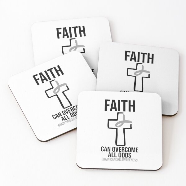 Item preview, Brain Cancer Awareness - Faith Can Overcome All Odds designed and sold by Meliafroggy.
