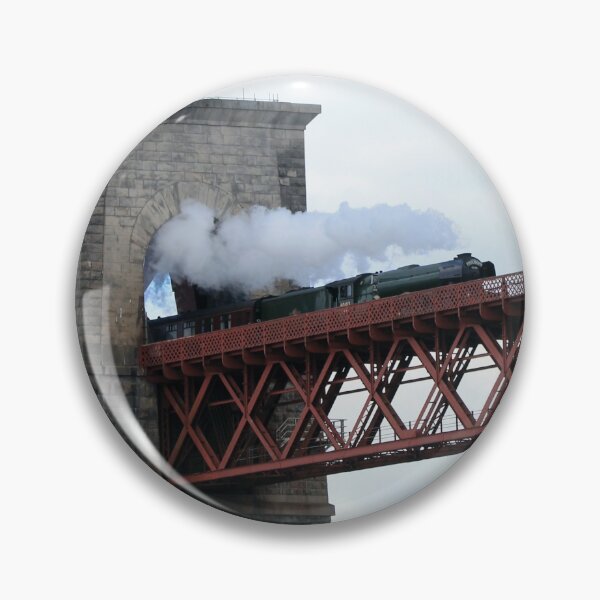 Item preview, Stream train crossing Forth Railway Bridge, Scotland designed and sold by Pat Millar.
