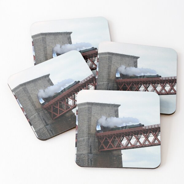 Item preview, Stream train crossing Forth Railway Bridge, Scotland designed and sold by Pat Millar.