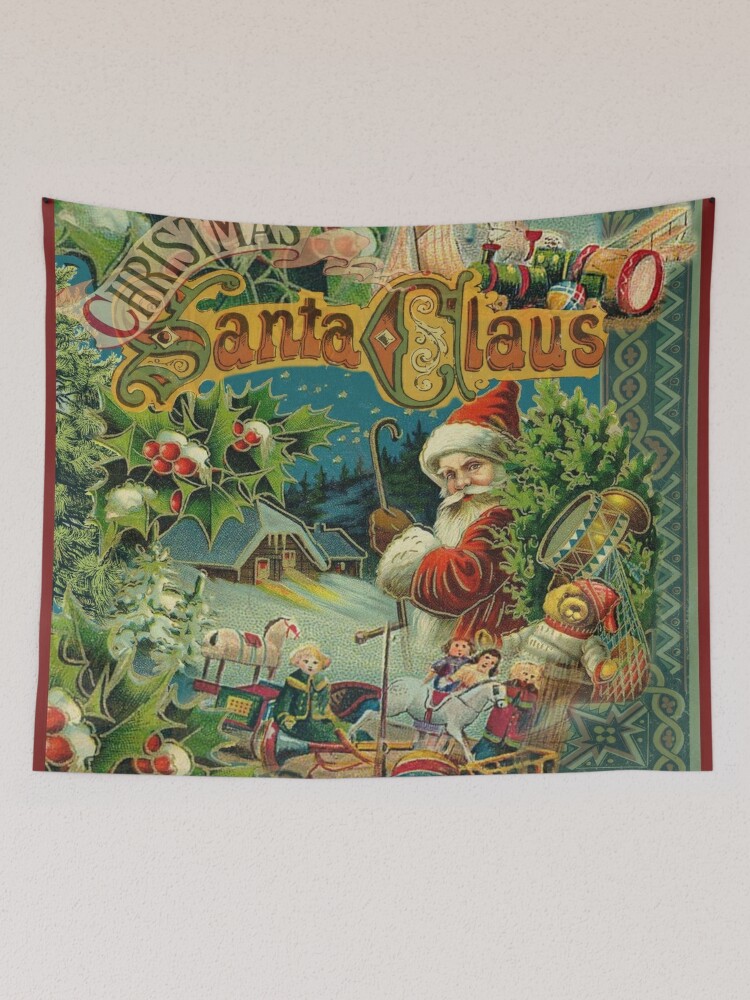 Disover Christmas Santa Claus Victorian Antique Vintage Tapestry