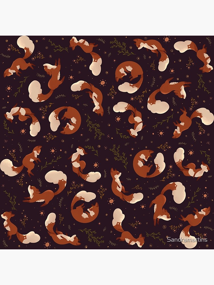 Thumbnail 3 of 3, Poster, Fox Wine Pattern designed and sold by Sandramartins.