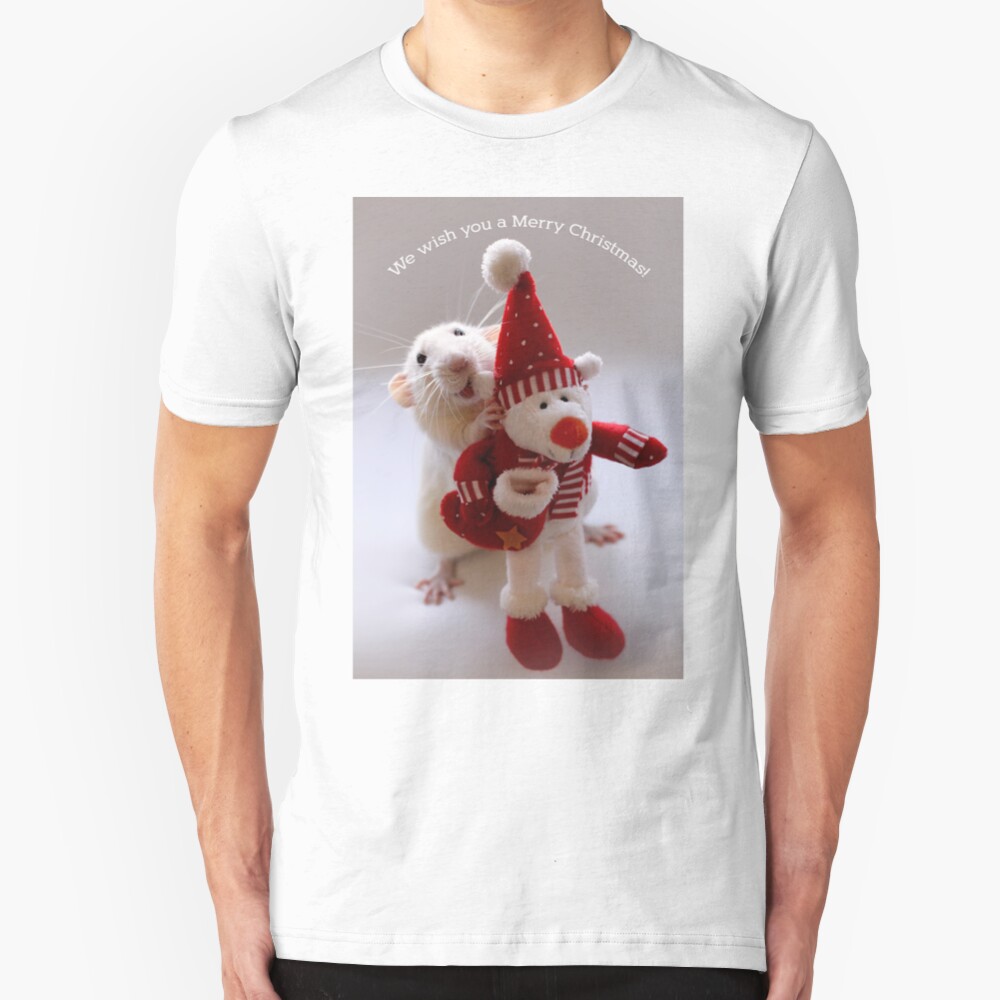 Wishing you all a Merry Christmas! Slim Fit T-Shirt