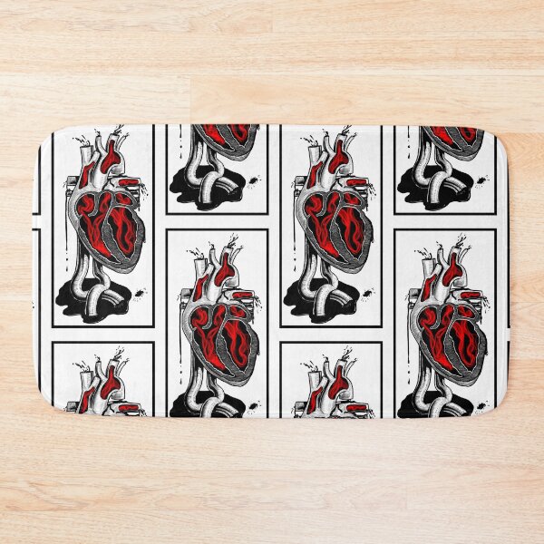 Item preview, Vessel- Anatomical heart (monochromatic illustration on white) designed and sold by Anicatattoos.