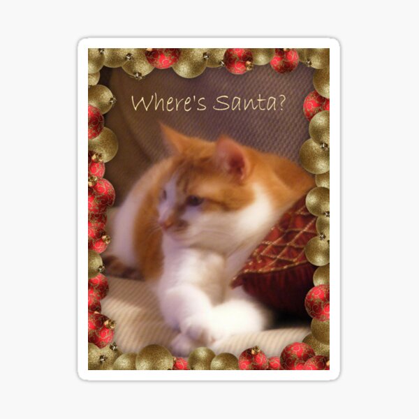 Where's Santa? Sticker